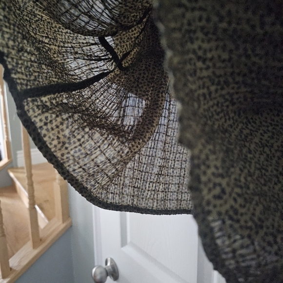 LOFT Dotted Smocked Peplum  Top - Picture 5 of 9